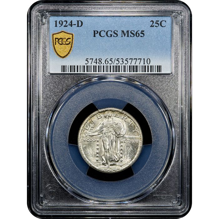 1924-D Standing Liberty Quarter (25c) Obverse Slab Image