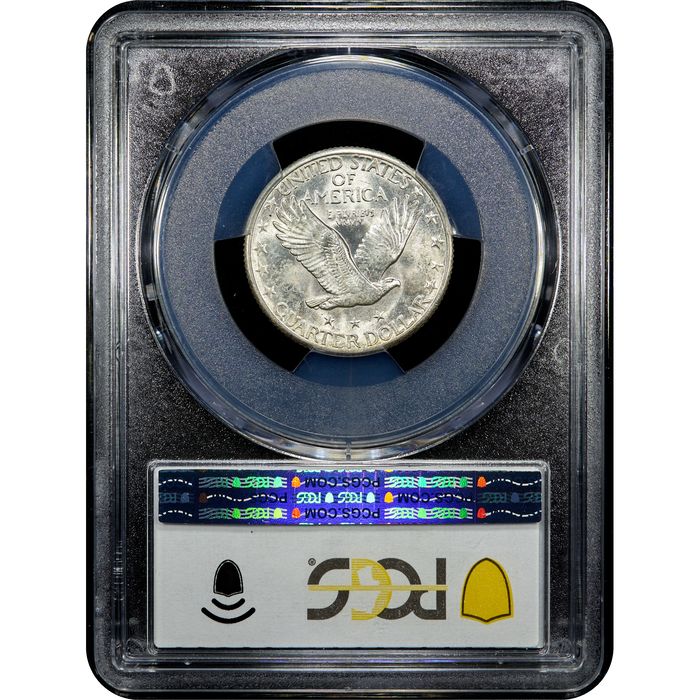 1924-D Standing Liberty Quarter (25c) Reverse Slab Image