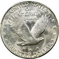 1924-D Standing Liberty Quarter (25c) Reverse Image