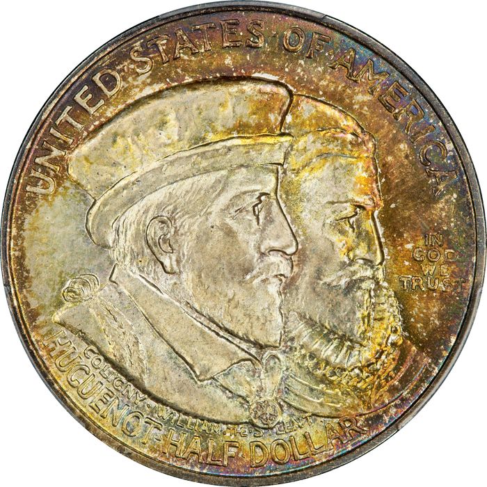 1924 Huguenot Commem Half Dollar (50c) Obverse Image