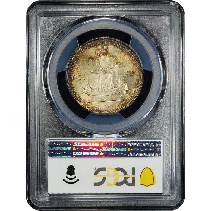 1924 Huguenot Commem Half Dollar (50c) Reverse Slab Image