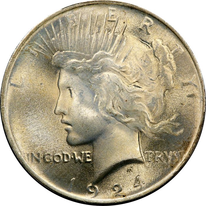 1924 Peace Dollar ($1) Photo 3