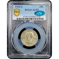 1924-S Standing Liberty Quarter (25c) Obverse Image