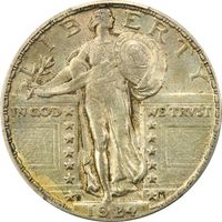 1924-S Standing Liberty Quarter (25c) Photo 3