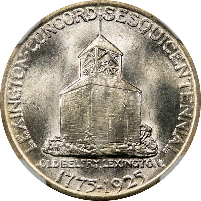 1925 Lexington Commemorative Half Dollar (50c) Photo 4