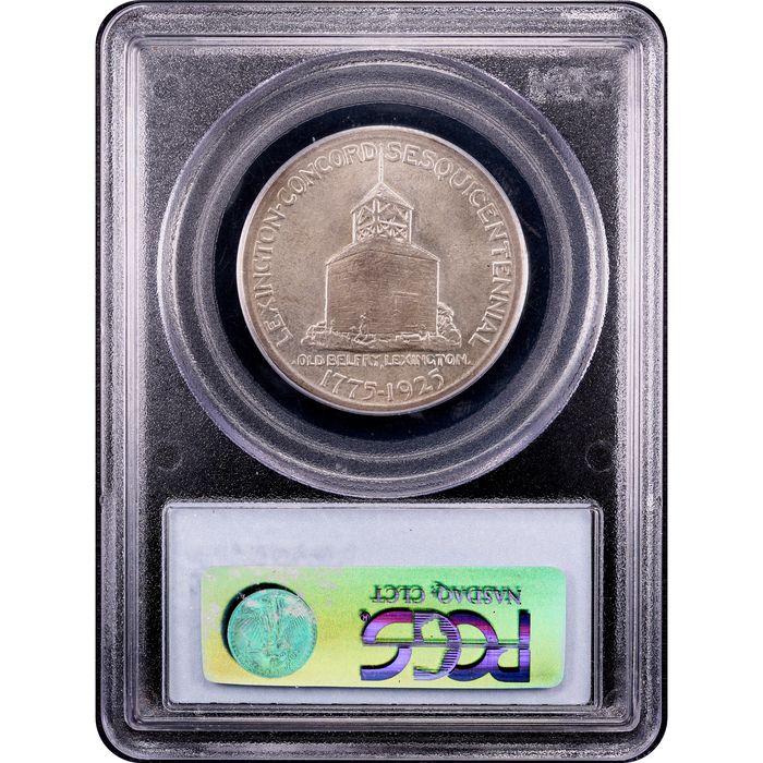 1925 Lexington Commemorative Half Dollar (50c) Reverse Slab Image