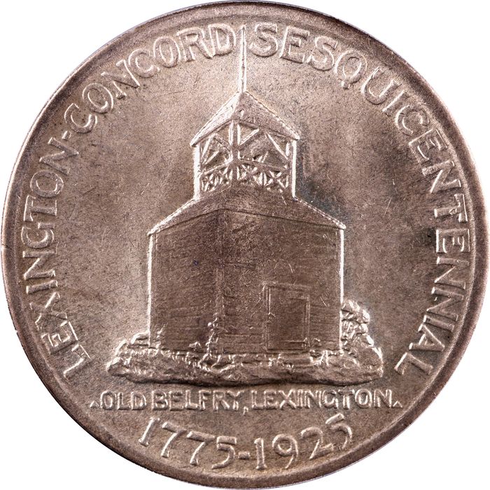1925 Lexington Commemorative Half Dollar (50c) Reverse Image