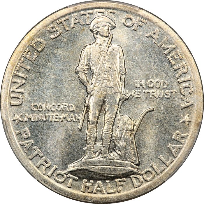 1925 Lexington Commemorative Half Dollar (50c) Obverse Image