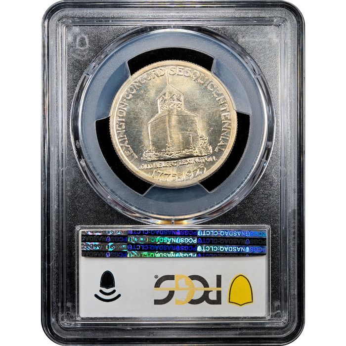 1925 Lexington Commemorative Half Dollar (50c) Reverse Slab Image
