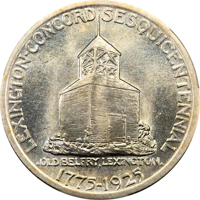 1925 Lexington Commemorative Half Dollar (50c) Reverse Image