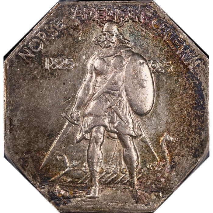 1925 Norse American Commemorative Medal (Thin) Obverse Image