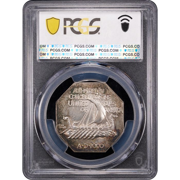 1925 Norse American Commemorative Medal (Thin) Reverse Slab Image