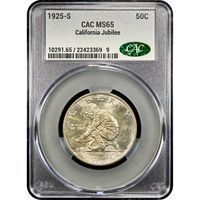 1925-S California Commemorative Half Dollar (50c) Obverse Image