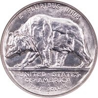 1925-S California Commemorative Half Dollar (50c) Reverse Image