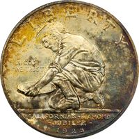 1925-S California Commemorative Half Dollar (50c) Obverse Image