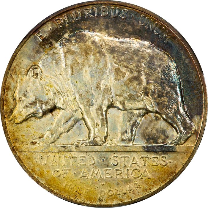 1925-S California Commemorative Half Dollar (50c) Reverse Image