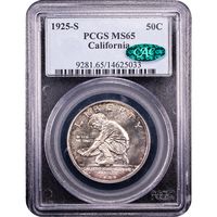 1925-S California Commemorative Half Dollar (50c) Obverse Slab Image