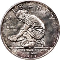 1925-S California Commemorative Half Dollar (50c) Obverse Image