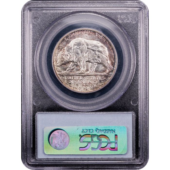 1925-S California Commemorative Half Dollar (50c) Reverse Slab Image