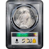 1925-S Peace Dollar ($1) Reverse Slab Image