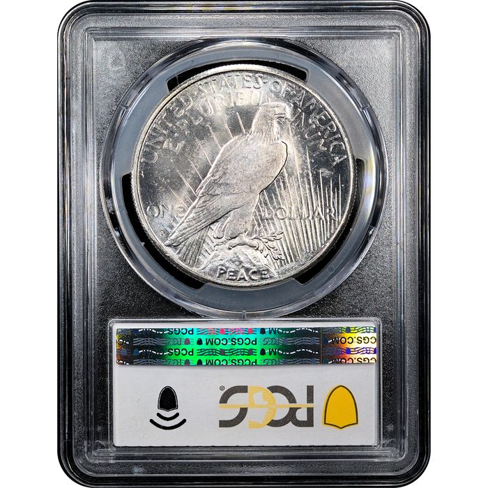1925-S Peace Dollar ($1) Reverse Slab Image