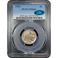 1926 Buffalo Nickel (5c) Obverse Image