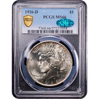 1926-D Peace Dollar ($1) Obverse Slab Image