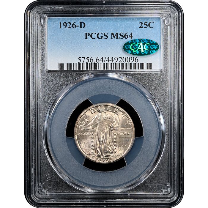 1926-D Standing Liberty Quarter (25c) Obverse Slab Image