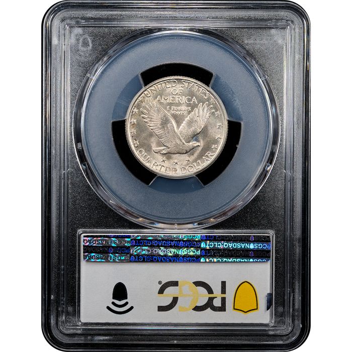 1926-D Standing Liberty Quarter (25c) Reverse Slab Image
