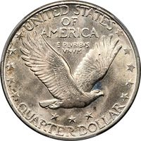 1926-D Standing Liberty Quarter (25c) Reverse Image