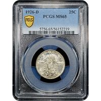 1926-D Standing Liberty Quarter (25c) Obverse Image