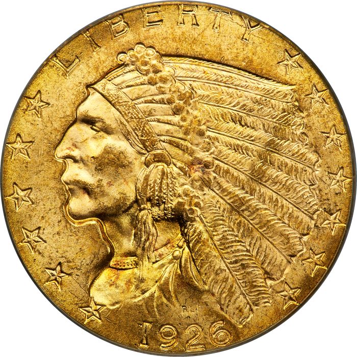 1926 Indian Gold Quarter Eagle ($2.50) OGH Photo 3