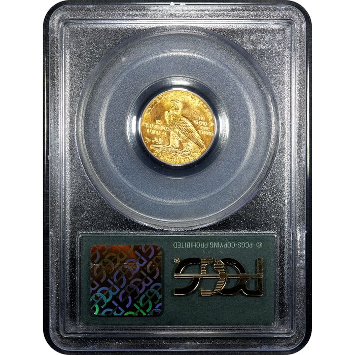1926 Indian Gold Quarter Eagle ($2.50) OGH Reverse Image