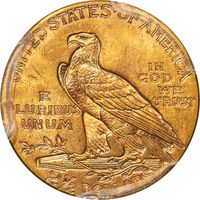 1926 Indian Gold Quarter Eagle ($2.50) Photo 4