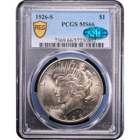 1926-S Peace Dollar ($1) Obverse Slab Image