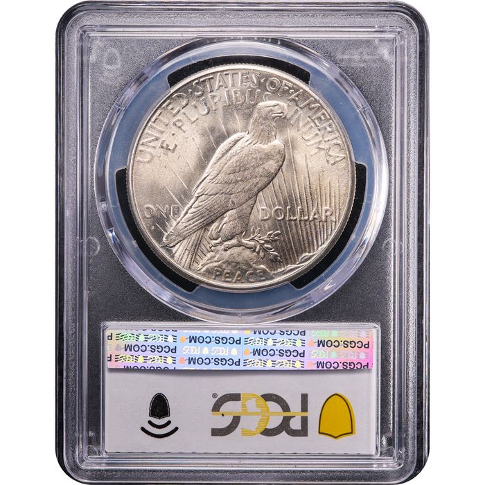 1926-S Peace Dollar ($1) Reverse Slab Image