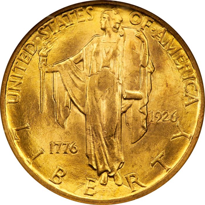 1926 Sesquicentennial Commem Gold Quarter Eagle ($2.50) Photo 3