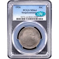 1926 Sesquicentennial Commem Half Dollar (50c) Obverse Slab Image