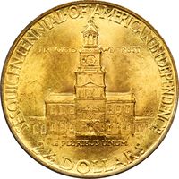 1926 Sesquicentennial Commemorative Gold Quarter Eagle ($2.50) Photo 4