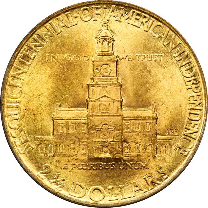 1926 Sesquicentennial Commemorative Gold Quarter Eagle ($2.50) Photo 4