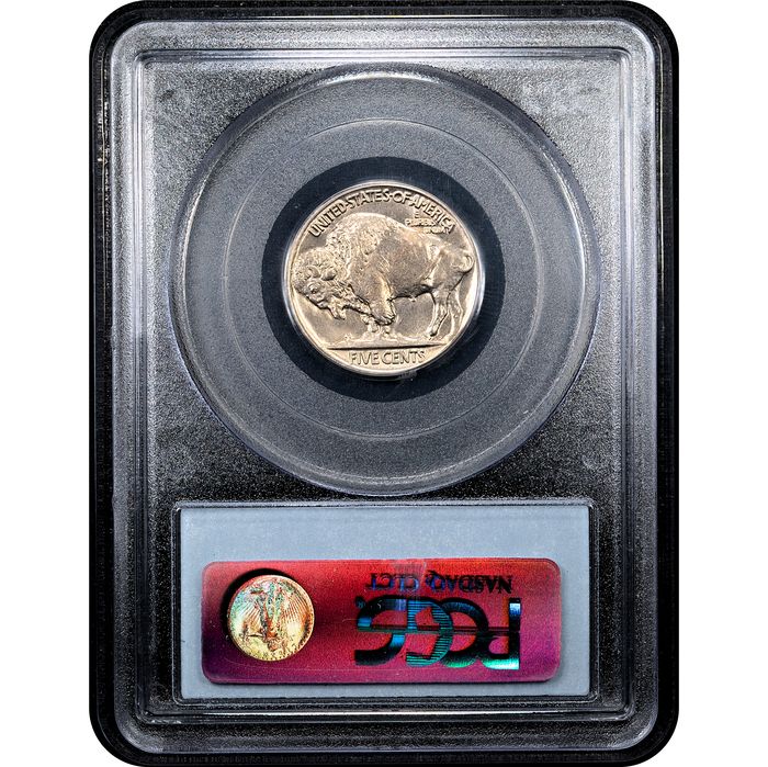 1927 Buffalo Nickel (5c) Reverse Slab Image