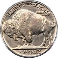 1927 Buffalo Nickel (5c) Reverse Image