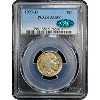1927-D Buffalo Nickel (5c) Obverse Slab Image