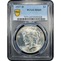 1927-D Peace Dollar ($1) Obverse Slab Image