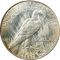 1927-D Peace Dollar ($1) Reverse Image