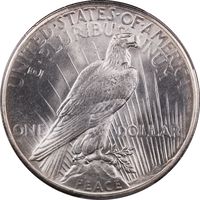 1927 Peace Dollar ($1) Reverse Image