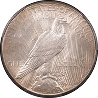 1927 Peace Dollar ($1) Reverse Image