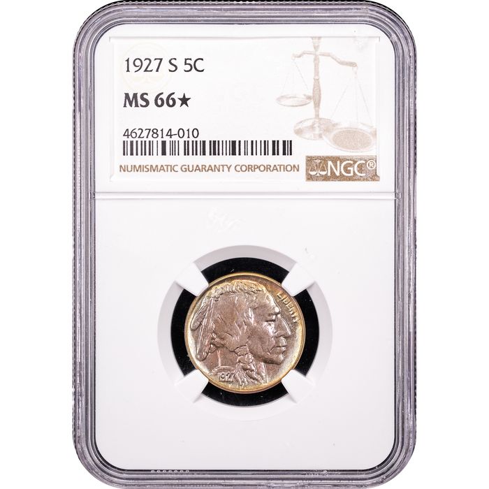 1927-S Buffalo Nickel (5c) Obverse Slab Image