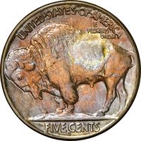 1927-S Buffalo Nickel (5c) Reverse Image