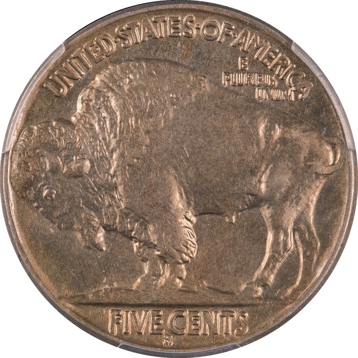 1927-S Buffalo Nickel (5c) Reverse Image
